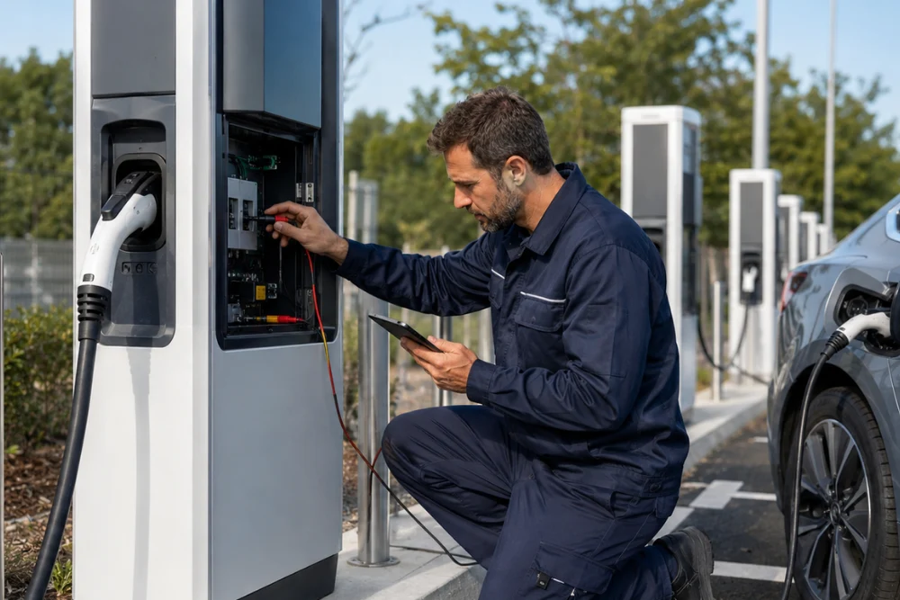 maintenance préventive borne de recharge